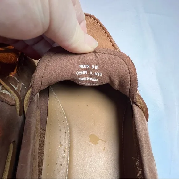Man's Boat Shoes Cole Haan Pinch Rugged Camp Moccasin Suede Leather Loafer 9M