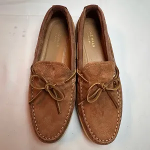 Man's Boat Shoes Cole Haan Pinch Rugged Camp Moccasin Suede Leather Loafer 9M