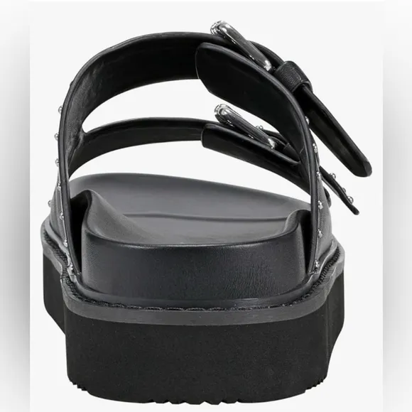 Marc Fisher LTD Women's Agusta Sandal leather lug sole thick straps Sz 7.5 NEW