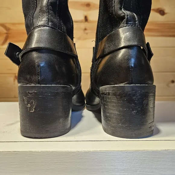 Marc Fisher Women's Black Heeled Boots Size 8.5
