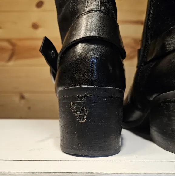 Marc Fisher Women's Black Heeled Boots Size 8.5