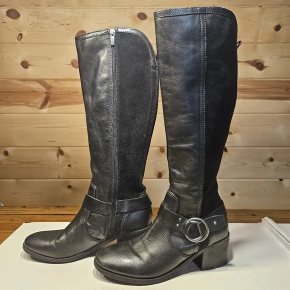 Marc Fisher Women's Black Heeled Boots Size 8.5