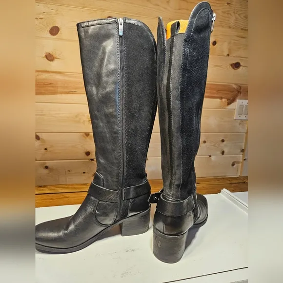 Marc Fisher Women's Black Heeled Boots Size 8.5