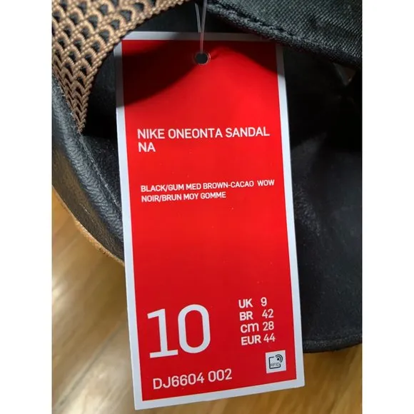 Mens 10 Nike Oneonta “Cacao Wow” Outdoor Hiking Sandals DJ6604-002