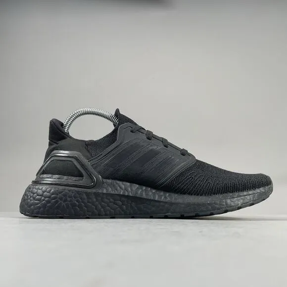 Men’s 7.5 Women’s 8.5 Adidas UltraBoost 20 Black Running Shoes Athletic Sneakers