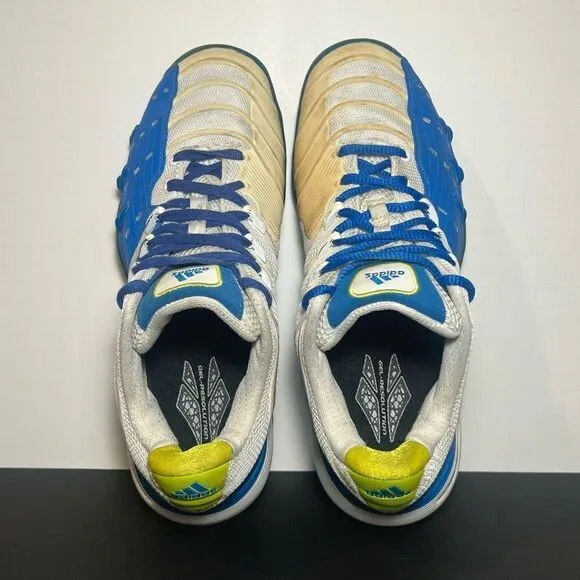 Mens ADIDAS Barricade V Blue Athletic Shoes / Multi Size LEFT 10 - RIGHT 10.5
