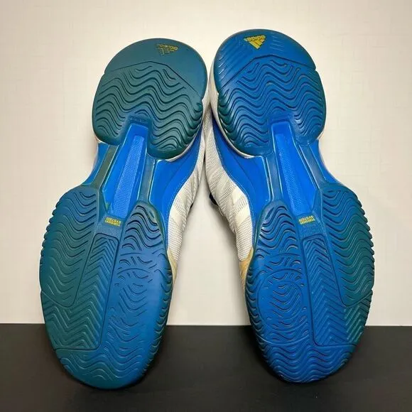 Mens ADIDAS Barricade V Blue Athletic Shoes / Multi Size LEFT 10 - RIGHT 10.5