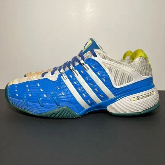 Mens ADIDAS Barricade V Blue Athletic Shoes / Multi Size LEFT 10 - RIGHT 10.5