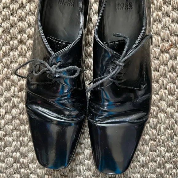 Men’s “Boss Hugo Boss” Black Leather Shoes