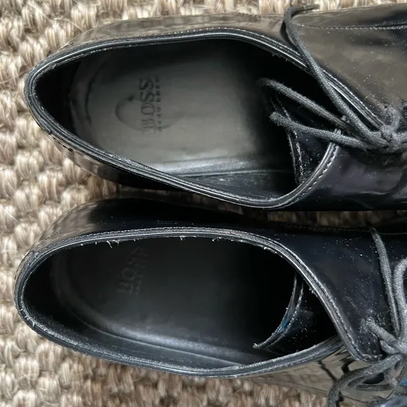 Men’s “Boss Hugo Boss” Black Leather Shoes