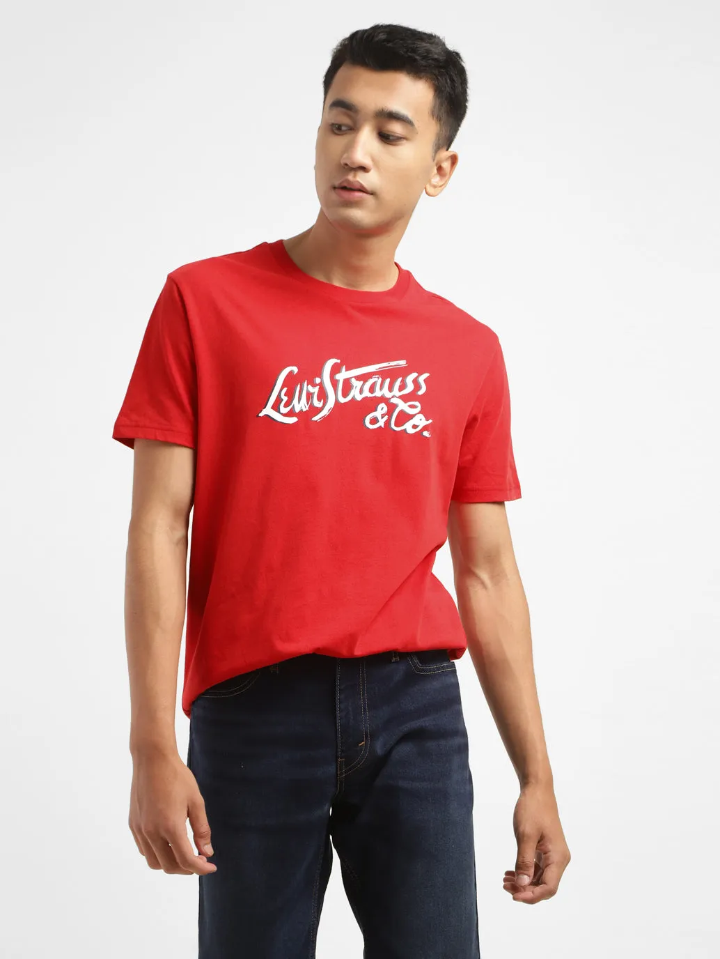 Men's Brand Logo Crew Neck T-shirt