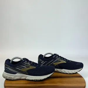 Mens Brooks Adrenaline 19 Navy Blue Athletic Running Sneakers Shoes 10 D GUC‎