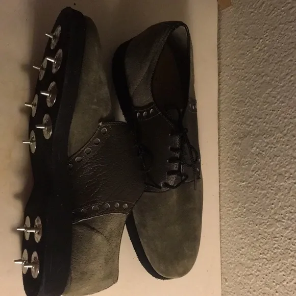Men's Hush Puppy Golf Saddle Shoes Suede Size 7