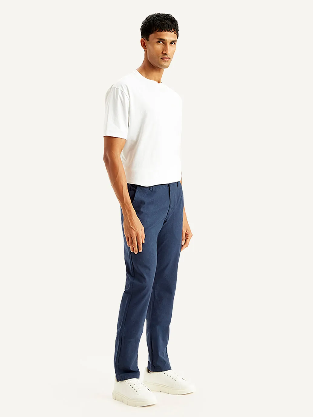 Men's Navy Slim Fit Chinos