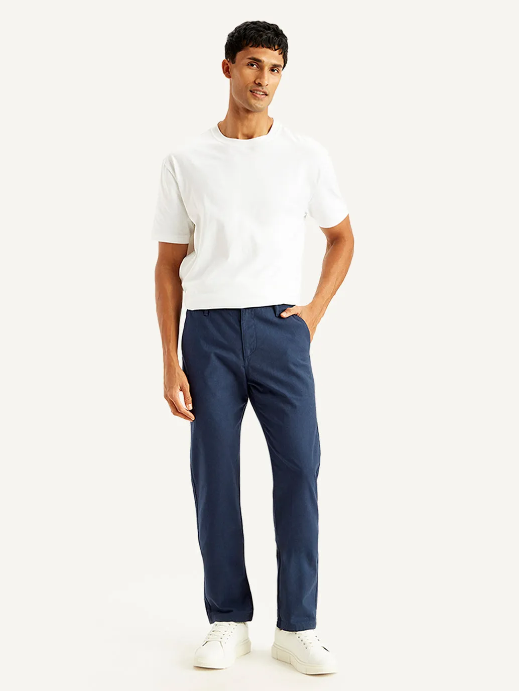 Men's Navy Slim Fit Chinos