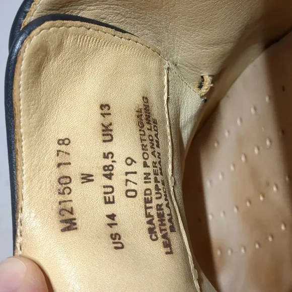 Men's Samuel Hubbard Leather Oxford Dress Shoe Highlander Plain Toe Derby Sz 14
