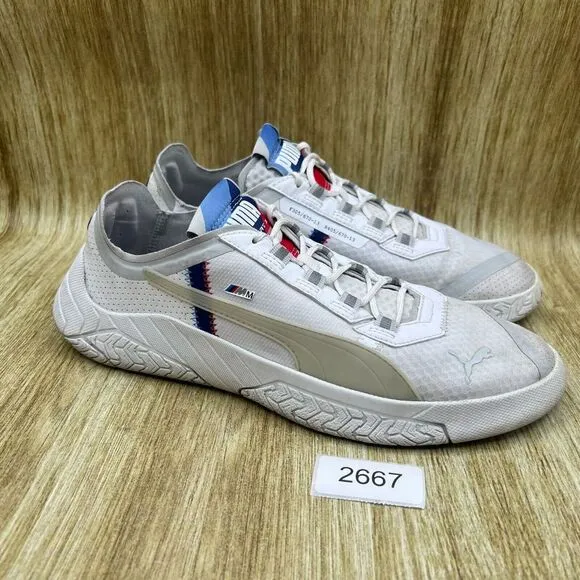 Men's Size 10 - Puma BMW Motorsport x Replicat X‎ White Sneakers Shoes 339931-02