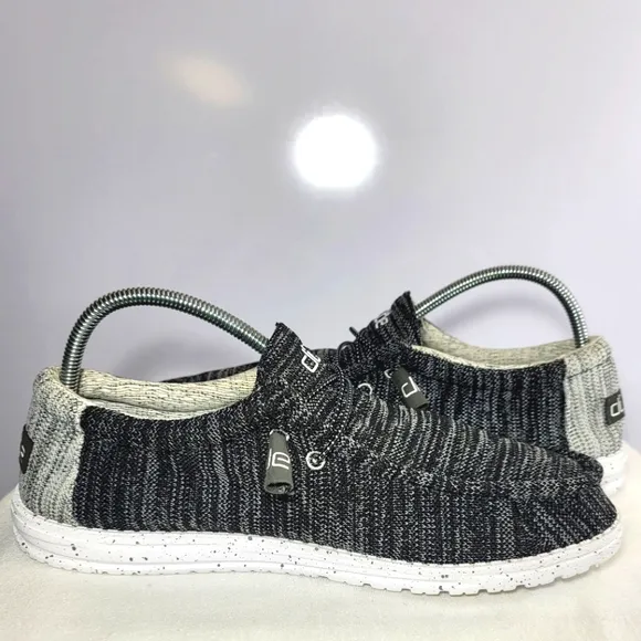 Men's Size 14 Hey Dude Walley Stretch Meteorite Loafers.