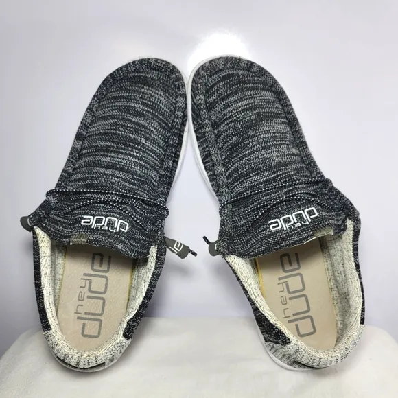 Men's Size 14 Hey Dude Walley Stretch Meteorite Loafers.