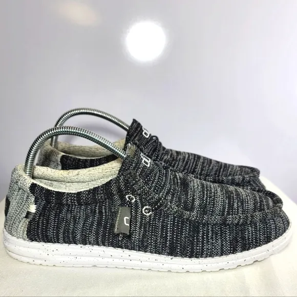 Men's Size 14 Hey Dude Walley Stretch Meteorite Loafers.