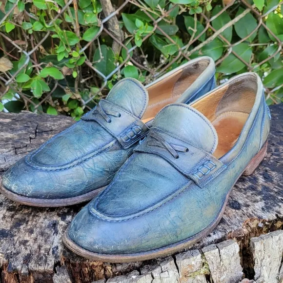 Men's Soft Leather Slip-On Penny Loafers/Italian Made Shoes