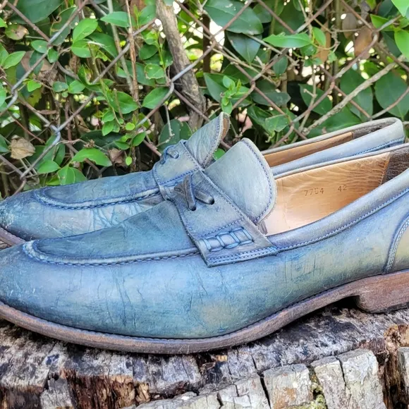 Men's Soft Leather Slip-On Penny Loafers/Italian Made Shoes
