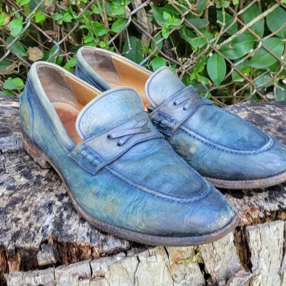 Men's Soft Leather Slip-On Penny Loafers/Italian Made Shoes