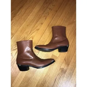 ‎Mens Shoes Cow Leather Western Cowboy