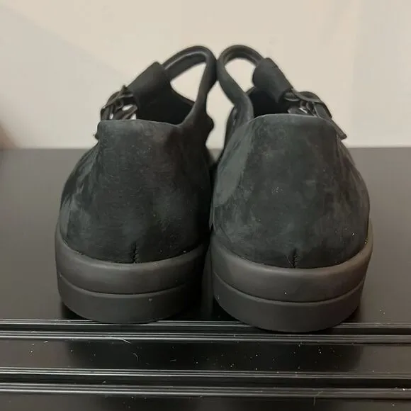 MEPHISTO Cool Air Black Suede Mary Jane Shoes Size 11 B57