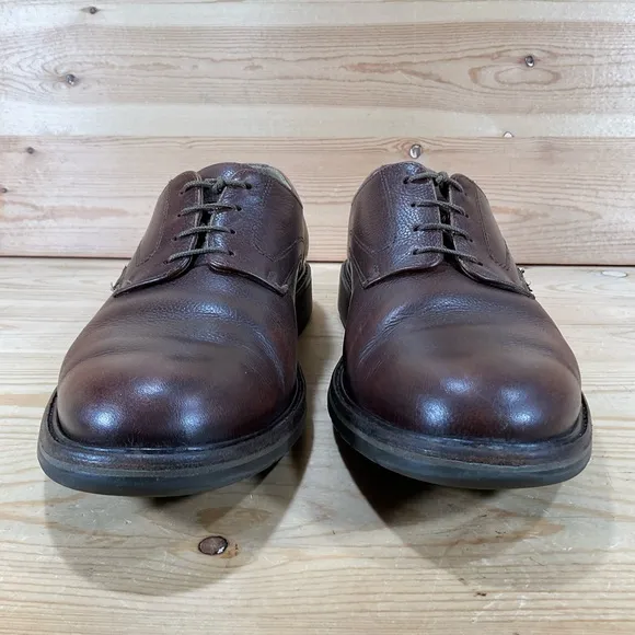 Mephisto Marlon Leather Oxford Shoes Size Men’s 10.5 Pebbled Brown Chestnut