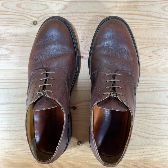 Mephisto Marlon Leather Oxford Shoes Size Men’s 10.5 Pebbled Brown Chestnut