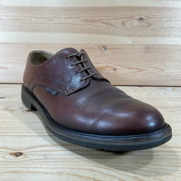 Mephisto Marlon Leather Oxford Shoes Size Men’s 10.5 Pebbled Brown Chestnut
