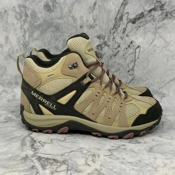 Merrel Size 10 Incense Accentor 3 Mid Hiking Boots Waterproof Lace Up BR11-16