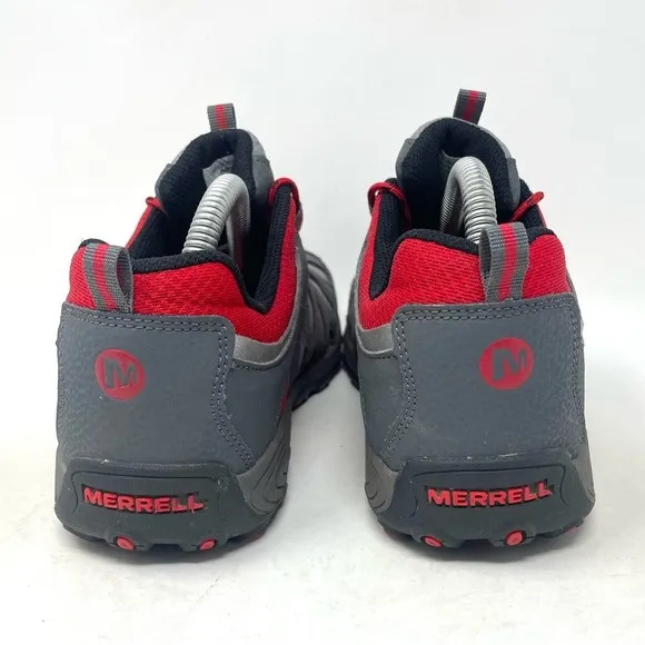Merrell Chameleon Low Lace Up Athletic Sneaker Grey Red Youth 6