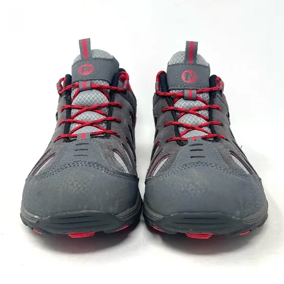 Merrell Chameleon Low Lace Up Athletic Sneaker Grey Red Youth 6