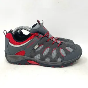 Merrell Chameleon Low Lace Up Athletic Sneaker Grey Red Youth 6