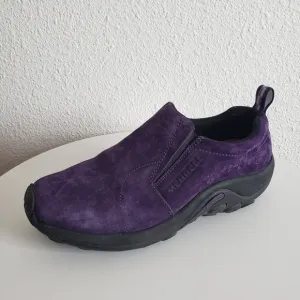 Merrell Jungle Moc Womens 8.5 Plum Purple Suede Clogs Shoes Slipons