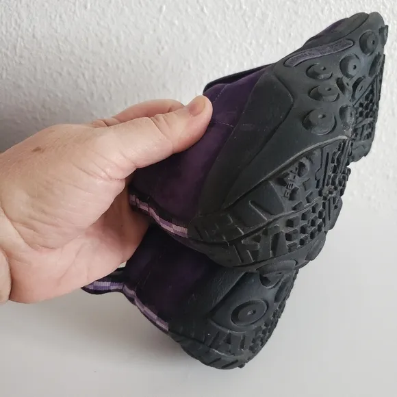 Merrell Jungle Moc Womens 8.5 Plum Purple Suede Clogs Shoes Slipons