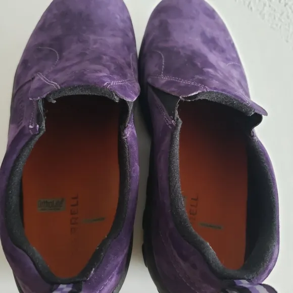 Merrell Jungle Moc Womens 8.5 Plum Purple Suede Clogs Shoes Slipons