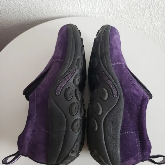 Merrell Jungle Moc Womens 8.5 Plum Purple Suede Clogs Shoes Slipons