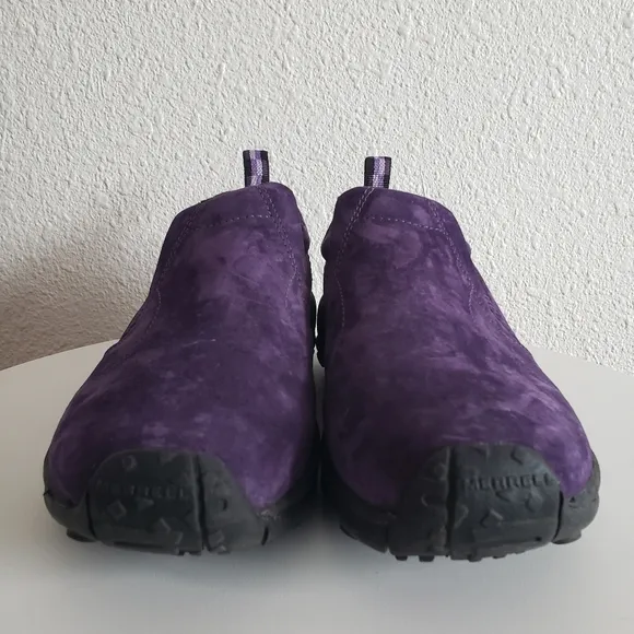 Merrell Jungle Moc Womens 8.5 Plum Purple Suede Clogs Shoes Slipons