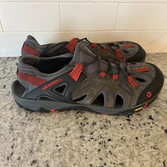 Merrell Oasis &quot;Wild Dove&quot; closed toe sandals - mens size 14 performance footwear