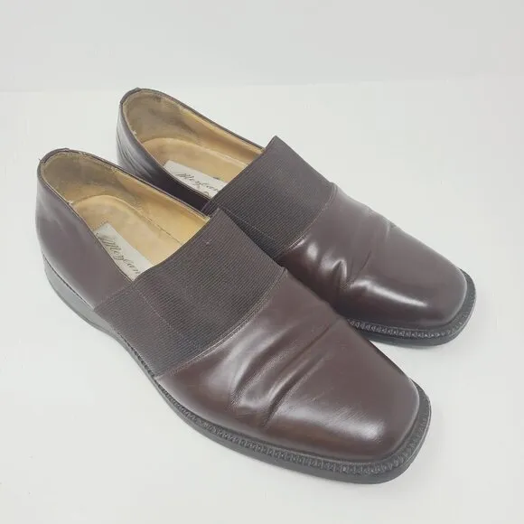 Mezlan | Men's Chocolate Brown Leather Loafers (Size 11.5)