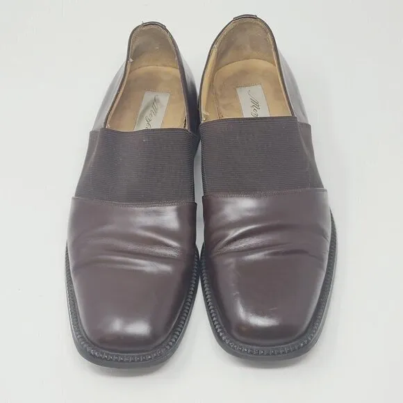 Mezlan | Men's Chocolate Brown Leather Loafers (Size 11.5)