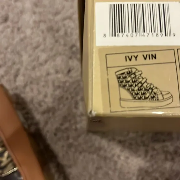 Michael Kors Ivy Vin shoes sneakers new dark brown toddler girls
