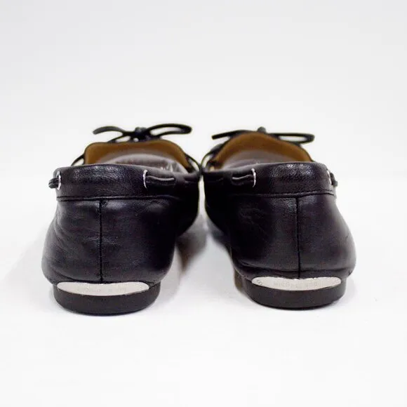 Michael Kors Loafer Women's Size 9 Sutton Leather Black Moccasin | MK Shoes
