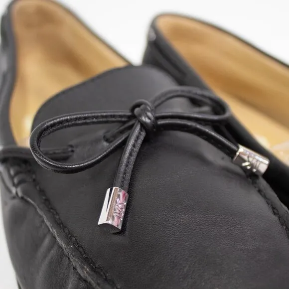 Michael Kors Loafer Women's Size 9 Sutton Leather Black Moccasin | MK Shoes