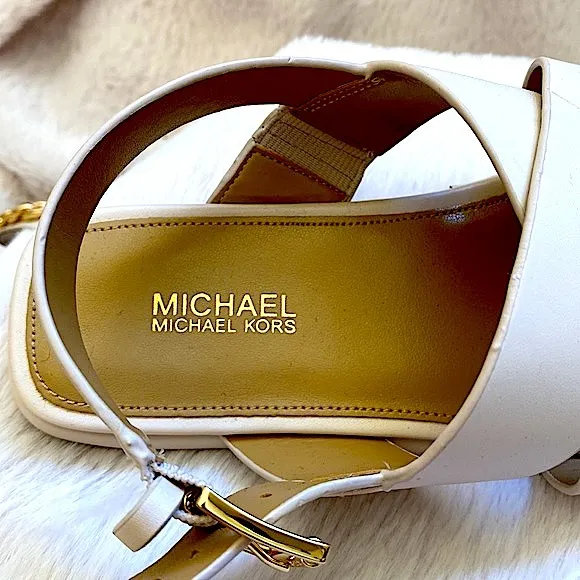 MICHAEL Michael Kors Shawna Chain Leather Sandal.