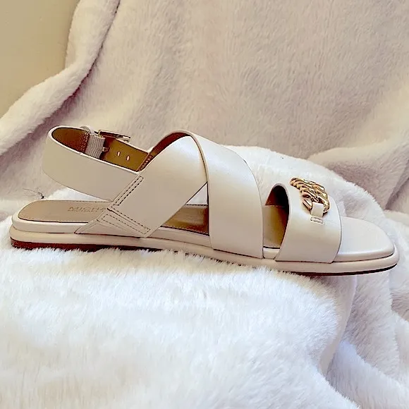 MICHAEL Michael Kors Shawna Chain Leather Sandal.