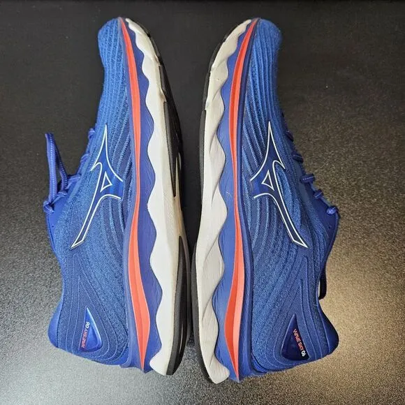 Mizuno Men's Wave Sky 6 Running Shoes Blue Sneakers Size 11.5